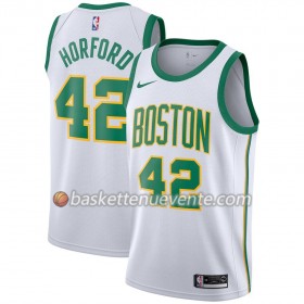 Maillot Basket Boston Celtics Al Horford 42 2018-19 Nike City Edition Blanc Swingman - Homme